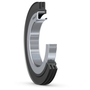 14970Radial shaft seal with single metal case and three sealing lips, for grease