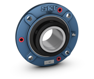 F4BRP 315-SRB-SLH-YRound piloted flanged roller bearing unit, four-bolt, set screw locking