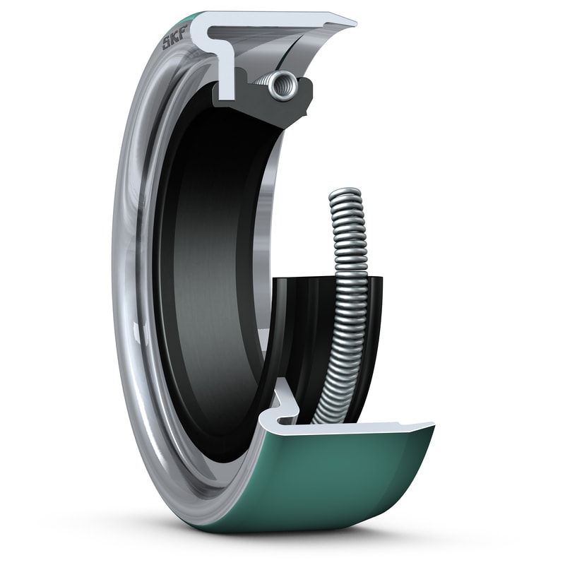 6371Radial shaft seal with metal case and SKF Wave lip, for oil or grease