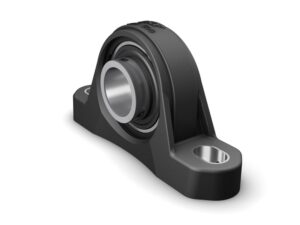 SYK 20 TFPillow block ball bearing unit with extended inner ring and set screw locking, composite, ISO standards
