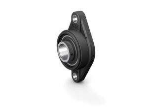 FYTBK 30 TFOval flanged ball bearing unit with set screw locking and extended inner ring, composite housing, ISO