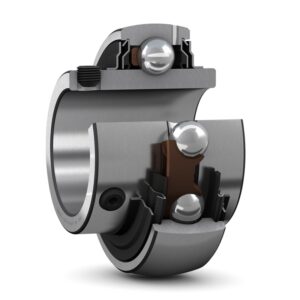 YAR 203-2FInsert bearing with set screw locking and extended inner ring