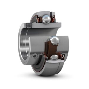 YAR 205-2RF/HVInsert bearing with set screw locking and extended inner ring