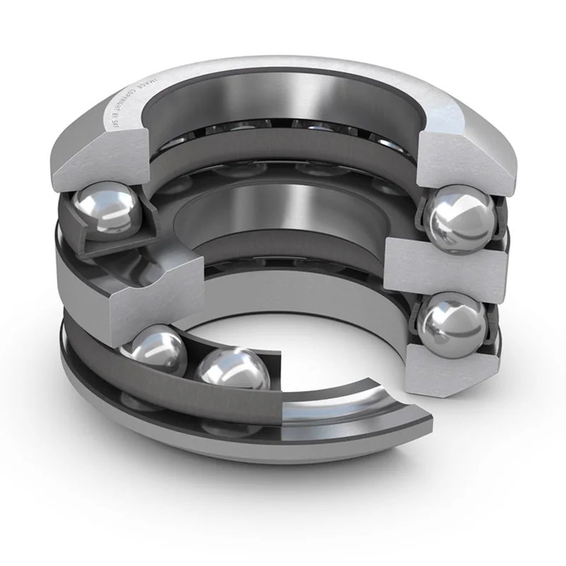 54209Double direction thrust ball bearing with sphered housing washers