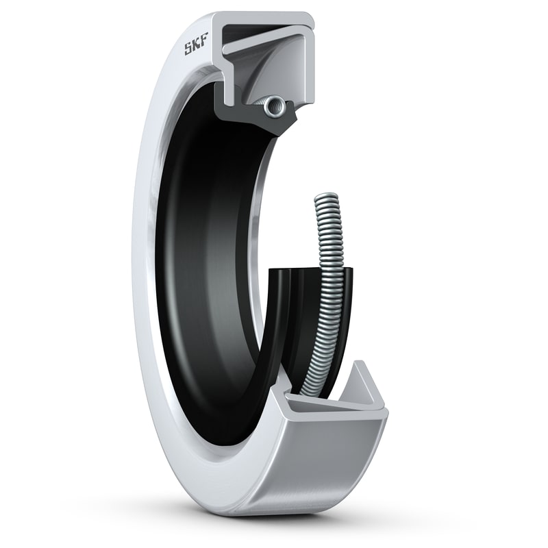 75X115X13 CRSH1 RRadial shaft seal with double metal case and single sealing lip, for oil or grease