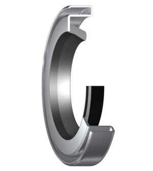 18591Radial shaft seal with metal case and single sealing lip, for grease