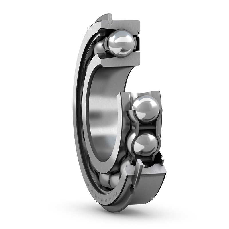 306-ZNRDeep groove ball bearing with filling slots and integral sealing
