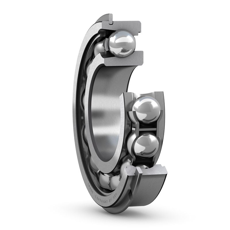 306 NRDeep groove ball bearing with filling slots and snap ring