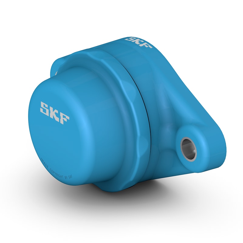 F2BC 115-CPSS-DFHOval flanged ball bearing unit with set screw locking and narrow inner ring, composite housing, SKF Food Line