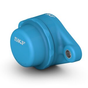 F2BC 25M-CPSS-DFHOval flanged ball bearing unit with set screw locking and narrow inner ring, composite housing, SKF Food Line