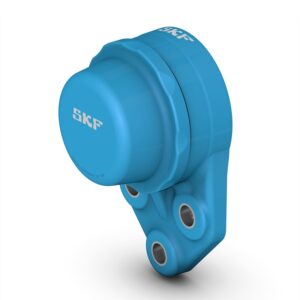 F3BBC 104S-CPSS-DFHThree-bolt bracket flanged ball bearing unit with set screw locking and narrow inner ring, composite housing, SKF Food Line