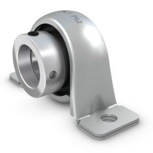 P 45 FMPillow block ball bearing unit for insert bearing with narrow inner ring and eccentric locking collar, pressed steel housing