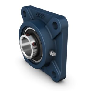UCFX08Square flanged ball bearing unit with set screw locking, cast iron housing, JIS