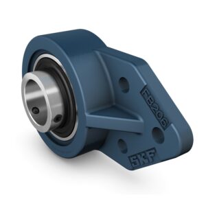 UCFB 204/HThree-bolt bracket flanged ball bearing unit with set screw locking, cast iron housing, JIS