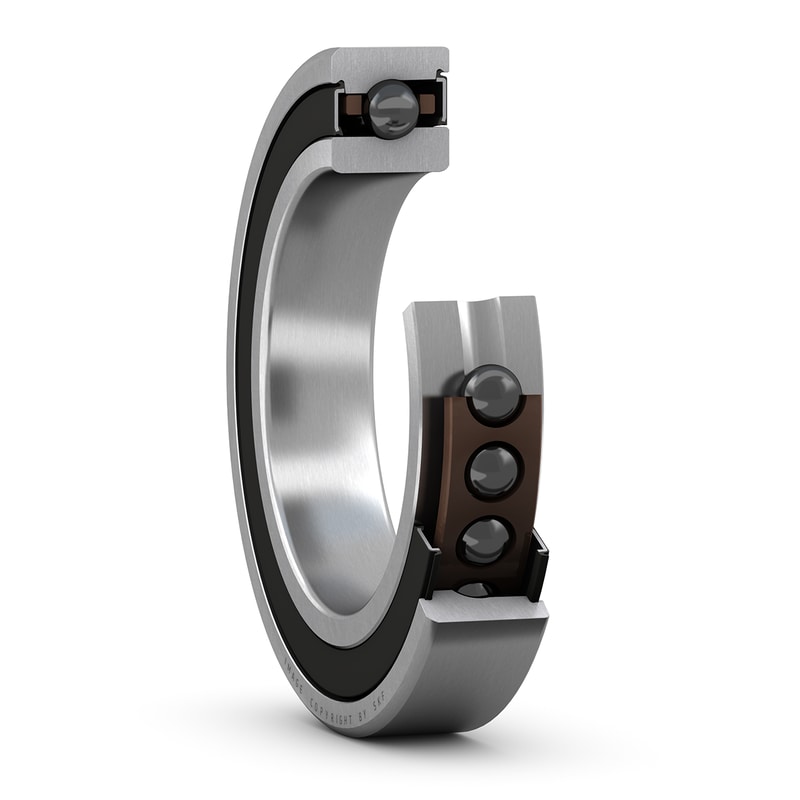 S7017 ACEGC/HCP4ASuper-precision, high speed, E design, universally matchable single row angular contact ball bearing with seals