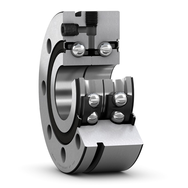 BEAM 015060 C-2RSHDouble direction angular contact thrust ball bearing for screw drives, super-precision, for bolt mounting