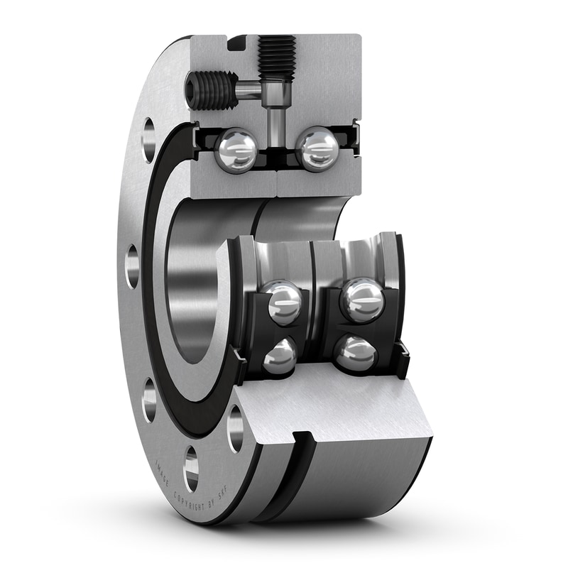 BEAM 020068 C-2RSLDouble direction angular contact thrust ball bearing for screw drives, super-precision, for bolt mounting