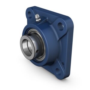 FY 45 WFSquare flanged ball bearing unit with eccentric locking, cast iron housing, ISO
