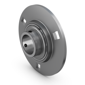 PF 20 TFRound flanged ball bearing unit with pressed steel housing