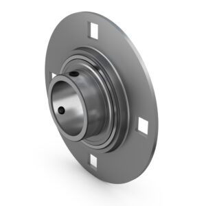 PF 45 TFRound flanged ball bearing unit with pressed steel housing