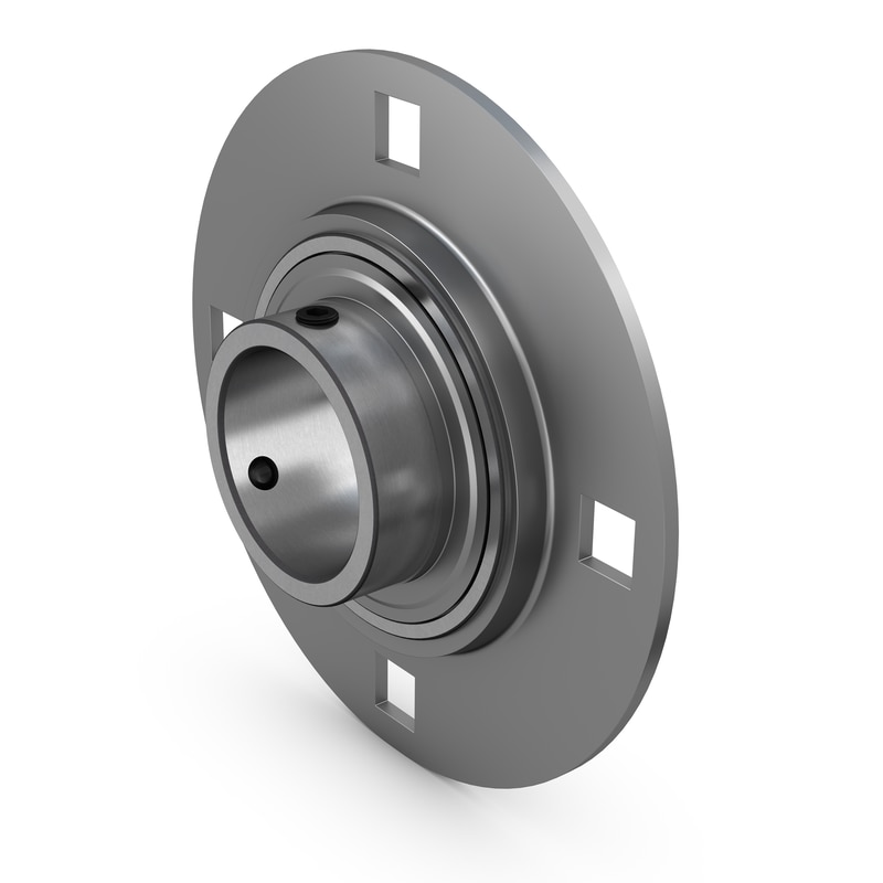 PF 50 TFRound flanged ball bearing unit with pressed steel housing