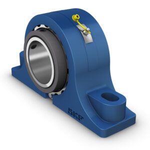 P2BE 80M-TRB-STHPillow block roller bearing unit, two-bolt, type E dimensions, tapered roller bearing insert with set screw locking