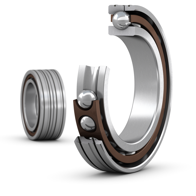 7032 ACD/P4ALDTMatched set of two super-precision, high-capacity, D design, single row angular contact ball bearings