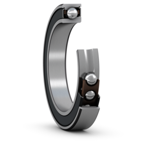 S71924 CEGA/P4ASuper-precision, high speed, E design, universally matchable single row angular contact ball bearing with seals