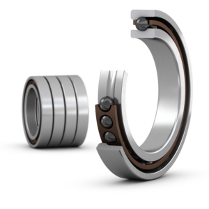 7009 CE/HCP4AQBCAMatched set of four super-precision, high-speed E design, single row angular contact ball bearings