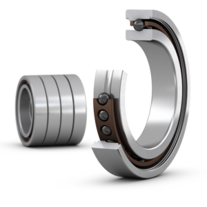 7020 ACB/HCP4AQBCAMatched set of four super-precision, high-speed B design, single row angular contact ball bearings