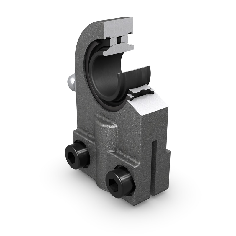 SIQG 12 ESARod end, requires maintenance, female thread with clamping screws