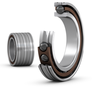 7022 ACD/HCP4ALTBTBMatched set of three super-precision, high-capacity, D design, single row angular contact ball bearings