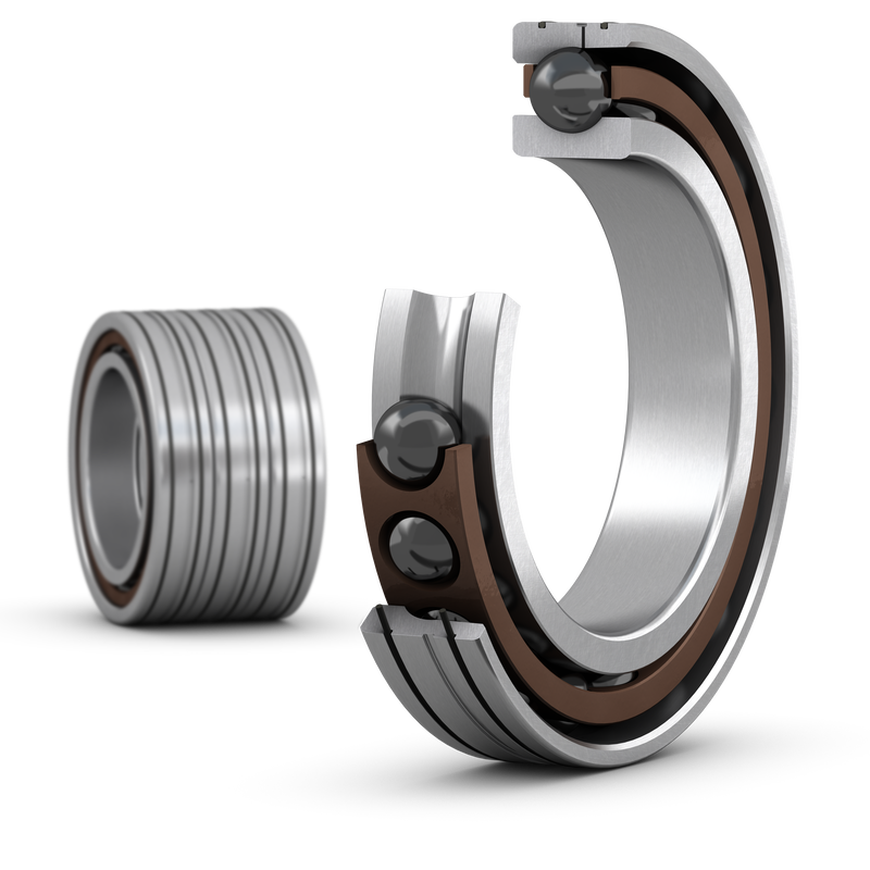 7021 ACD/HCP4ALTBTAMatched set of three super-precision, high-capacity, D design, single row angular contact ball bearings