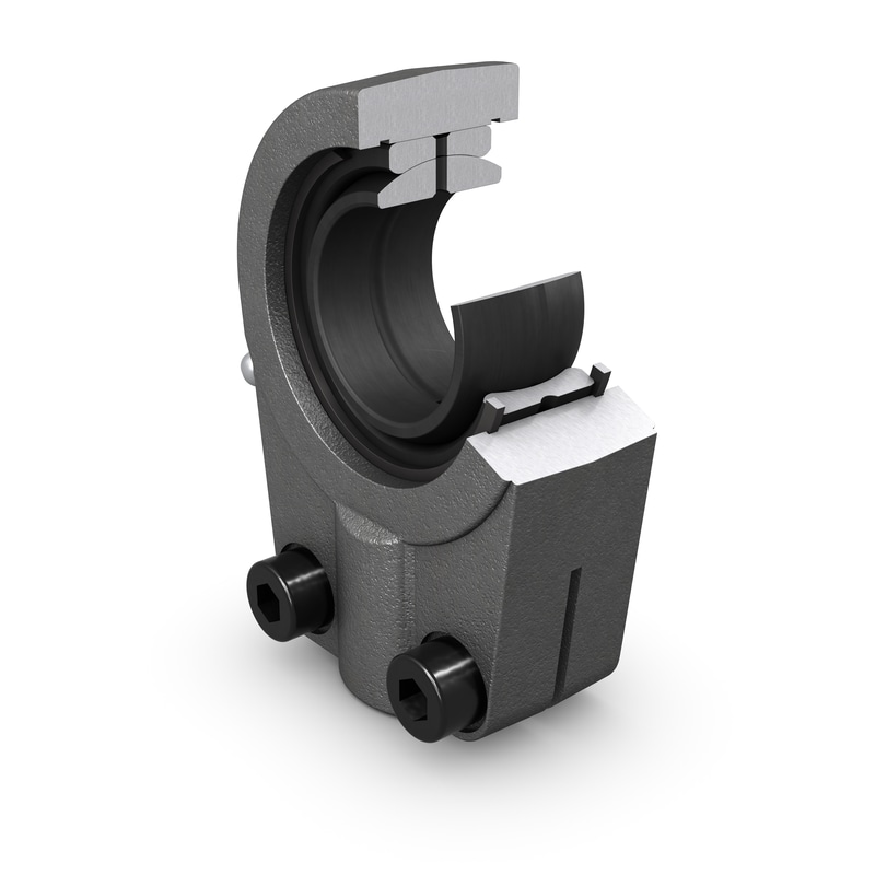 SILR 30 ESRod end, requires maintenance, female thread with clamping screws