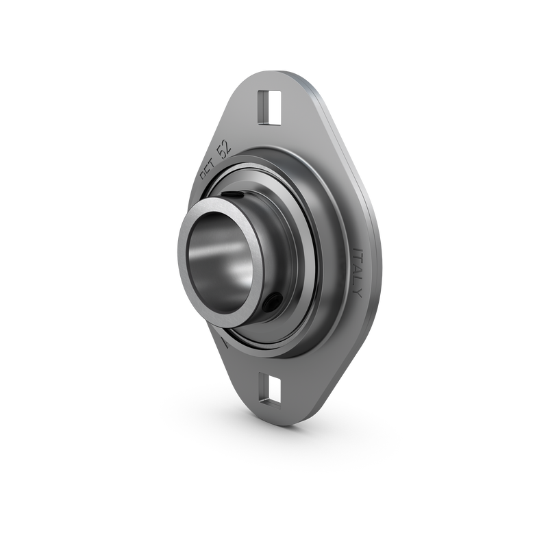 PFT 1. TFOval flanged ball bearing unit with pressed steel housing