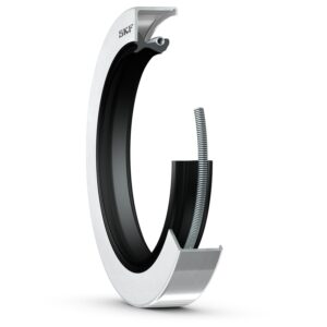 17624Radial shaft seal with metal case, SKF Wave lip and auxiliary, contacting lip, for oil or grease