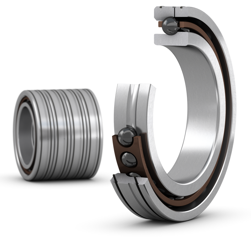 7014 ACE/HCP4ALQBCAMatched set of four super-precision, high-speed E design, single row angular contact ball bearings