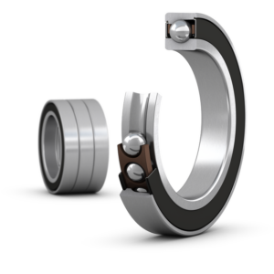 S71928 ACD/P4ATGAMatched set of three super-precision, high-capacity, D design, single row angular contact ball bearings with seals
