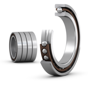 7010 CE/P4AQBCAMatched set of four super-precision, high-speed E design, single row angular contact ball bearings