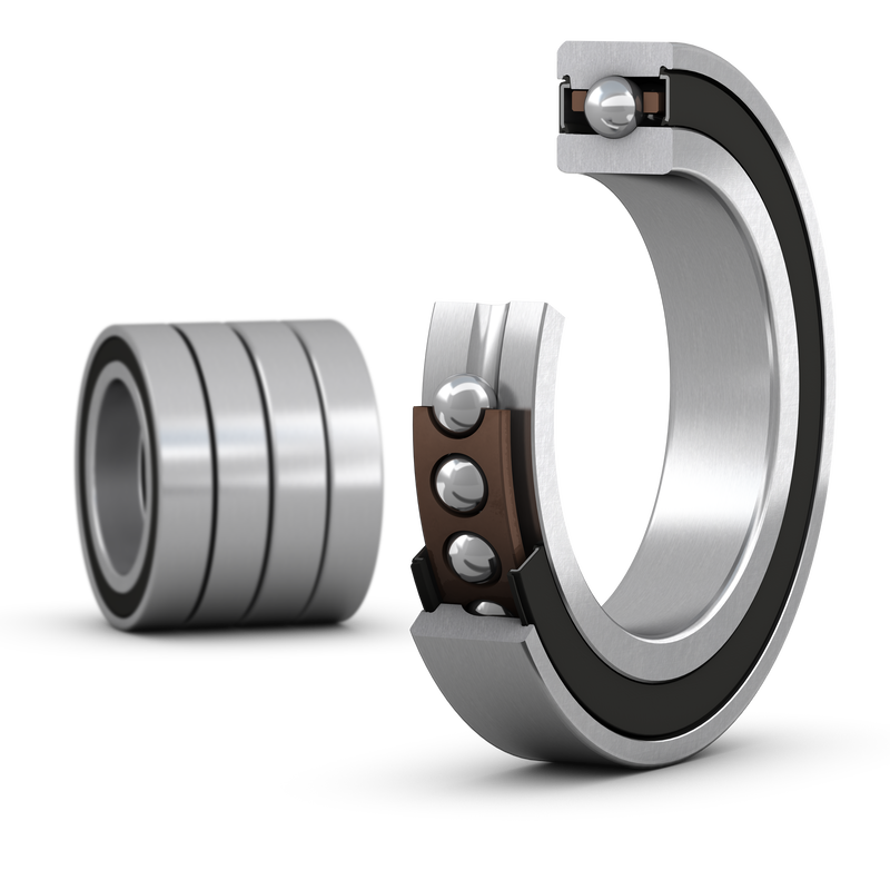 S7013 ACE/P4AQBCBMatched set of four super-precision, high-speed E design, single row angular contact ball bearings with seals