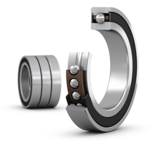 S7012 ACE/P4ATTMatched set of three super-precision, high-speed E design, single row angular contact ball bearings with seals