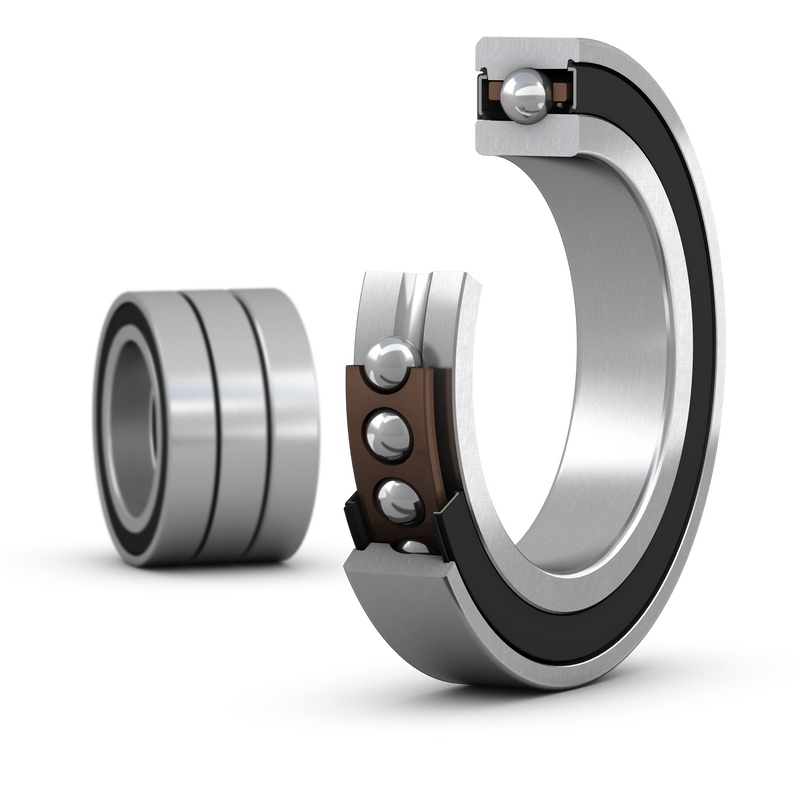 S7012 ACE/P4ATTMatched set of three super-precision, high-speed E design, single row angular contact ball bearings with seals