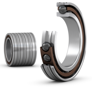 7020 ACD/HCP4ALQBCCMatched set of four super-precision, high-capacity, D design, single row angular contact ball bearings