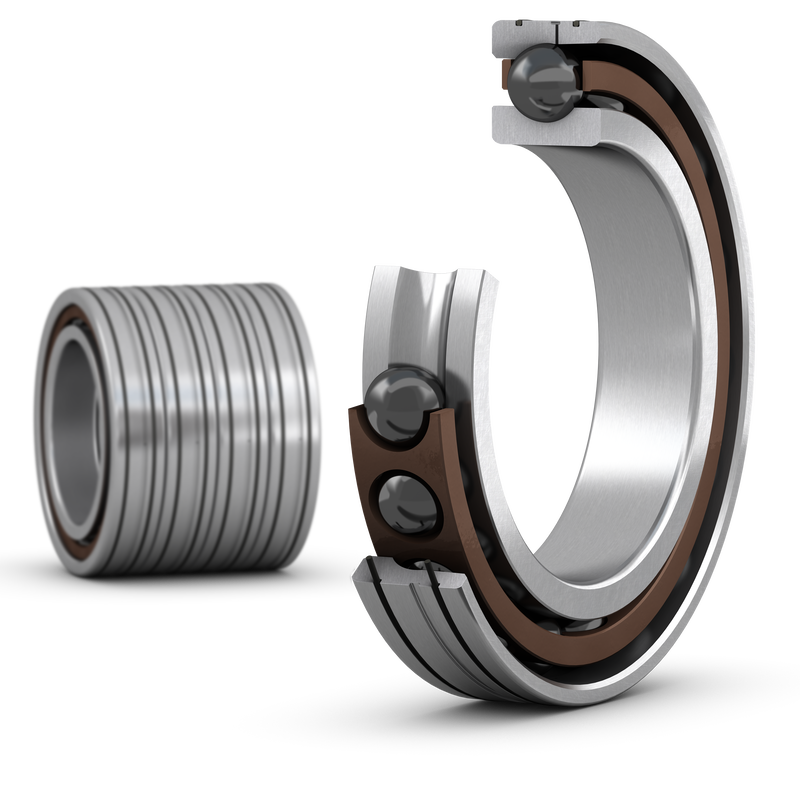 7020 ACD/HCP4ALQBCCMatched set of four super-precision, high-capacity, D design, single row angular contact ball bearings