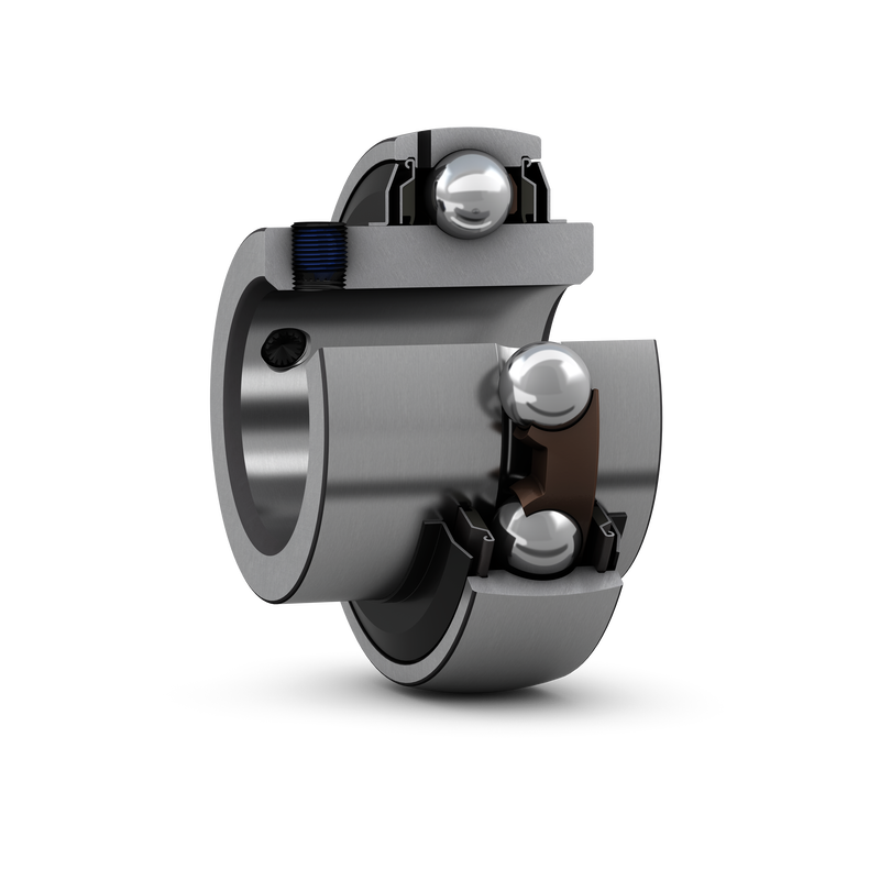 UCX09Insert bearing with set screw locking and extended inner ring