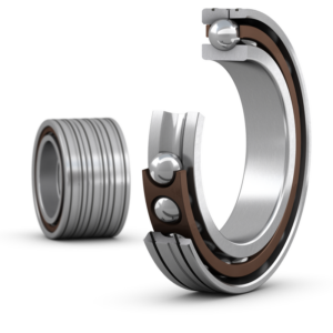 7022 ACD/P4ALTBTAMatched set of three super-precision, high-capacity, D design, single row angular contact ball bearings
