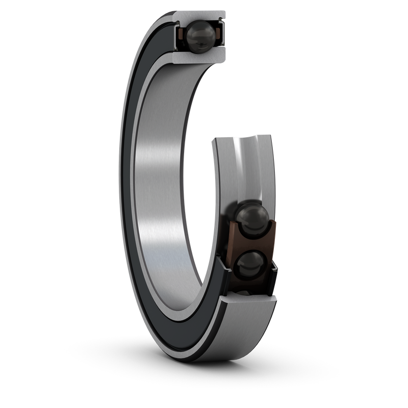 S71917 ACEGA/HCP4ASuper-precision, high speed, E design, universally matchable single row angular contact ball bearing with seals