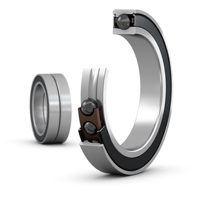 S71916 CE/HCP4ADGAMatched set of two super-precision, high-speed E design, single row angular contact ball bearings with seals