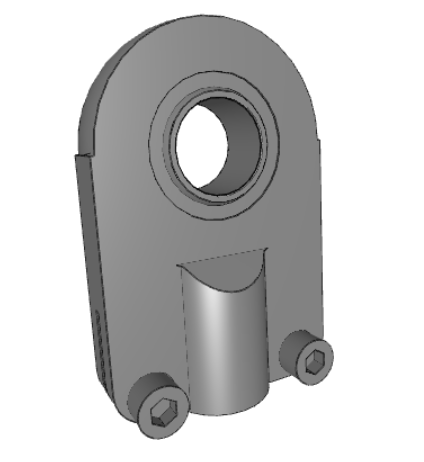 SIJ 50 ESRod end, requiring maintenance, female thread with clamping screws