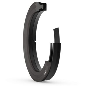 DZR250-3500-375-E2EHydraulic rod seal, with primary and secondary sealing rings and integrated anti-extrusion ring